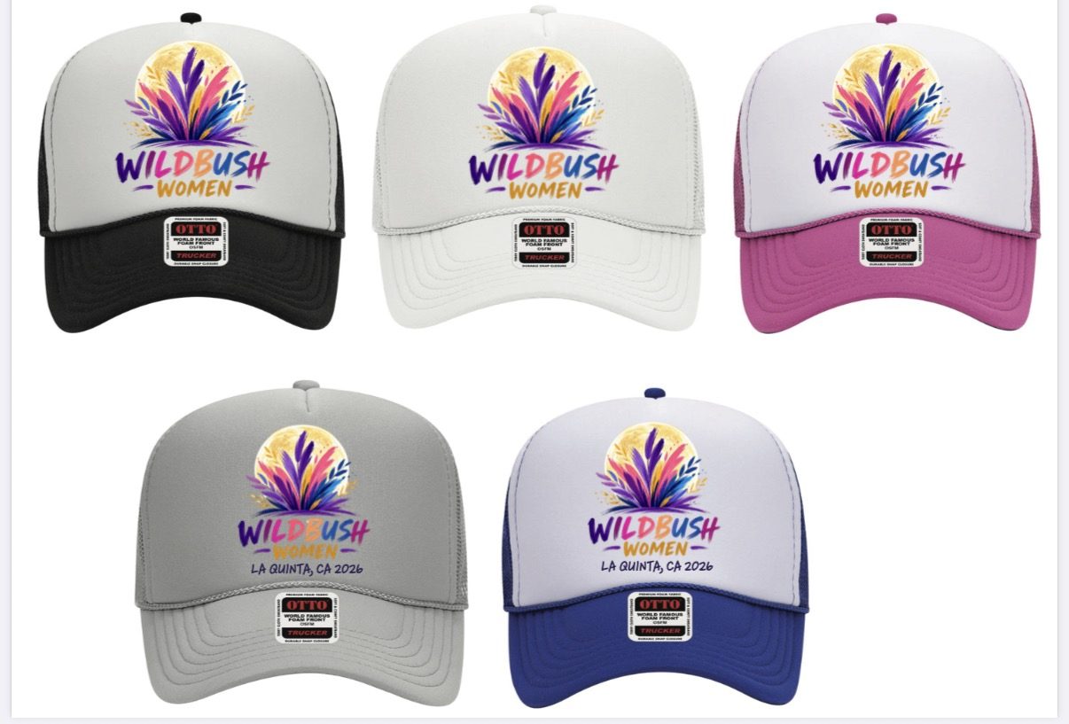 The Wildbush Women trucker hats — all five colorways